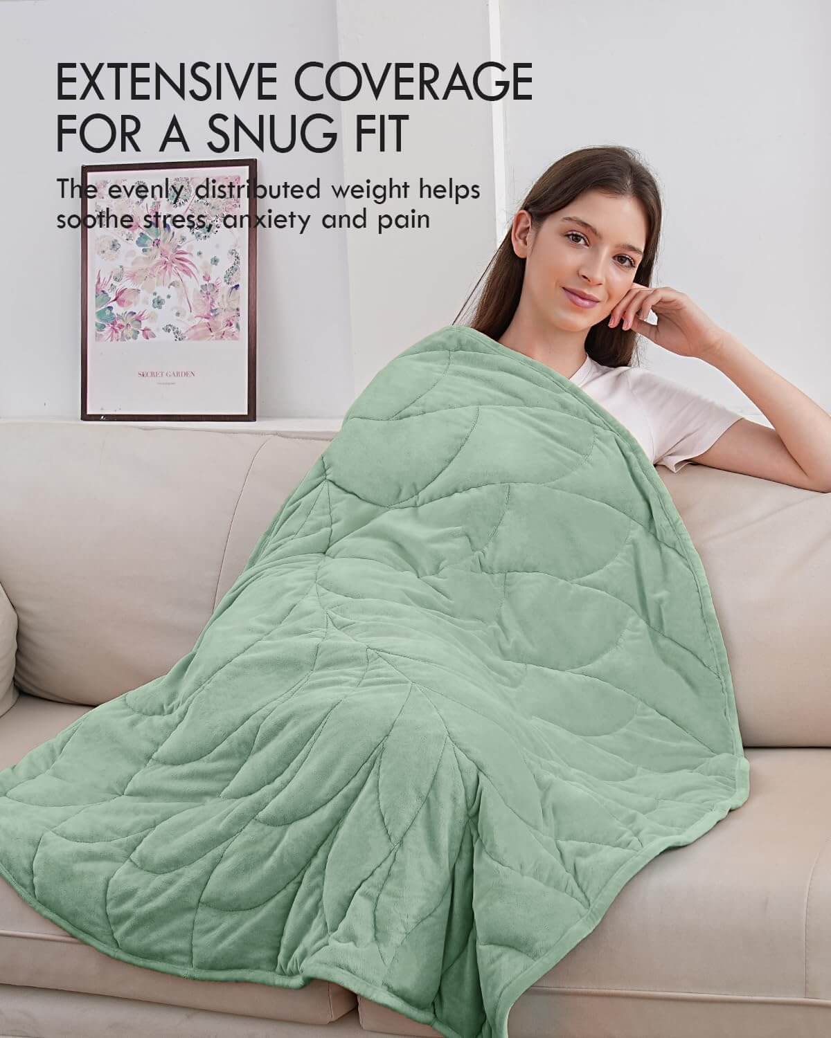 Luxury Crystal Velvet Weighted Lap Blanket