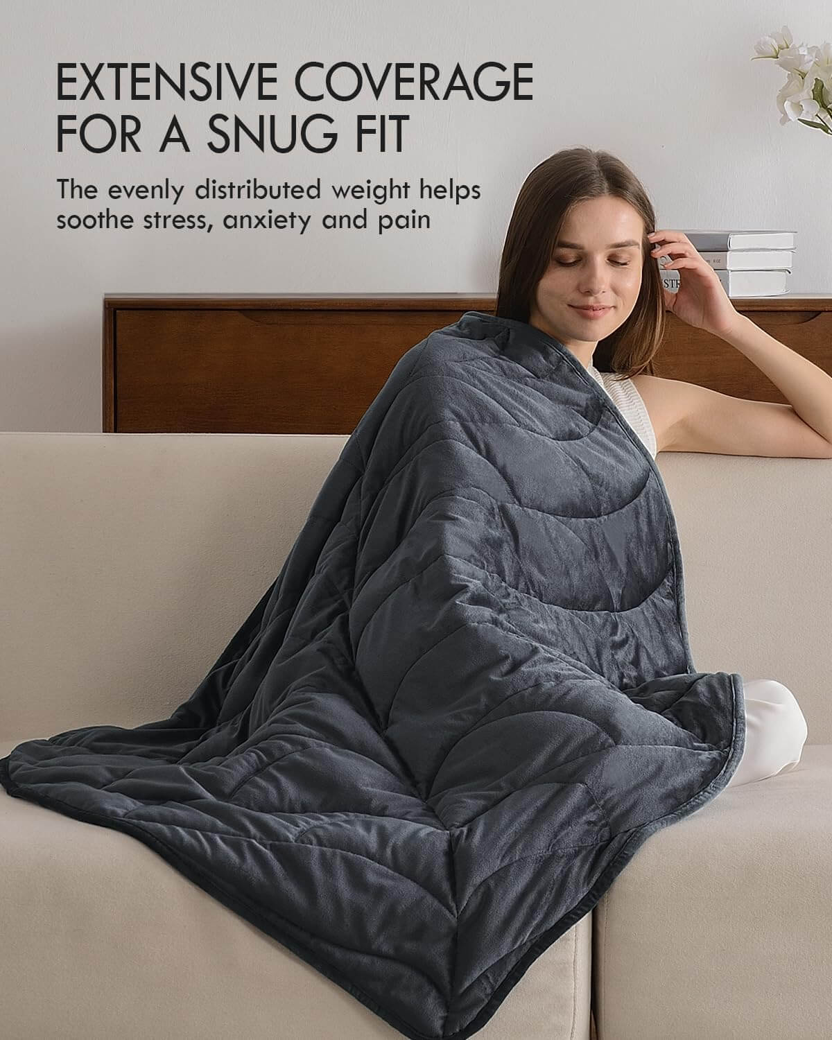 Luxury Crystal Velvet Weighted Lap Blanket
