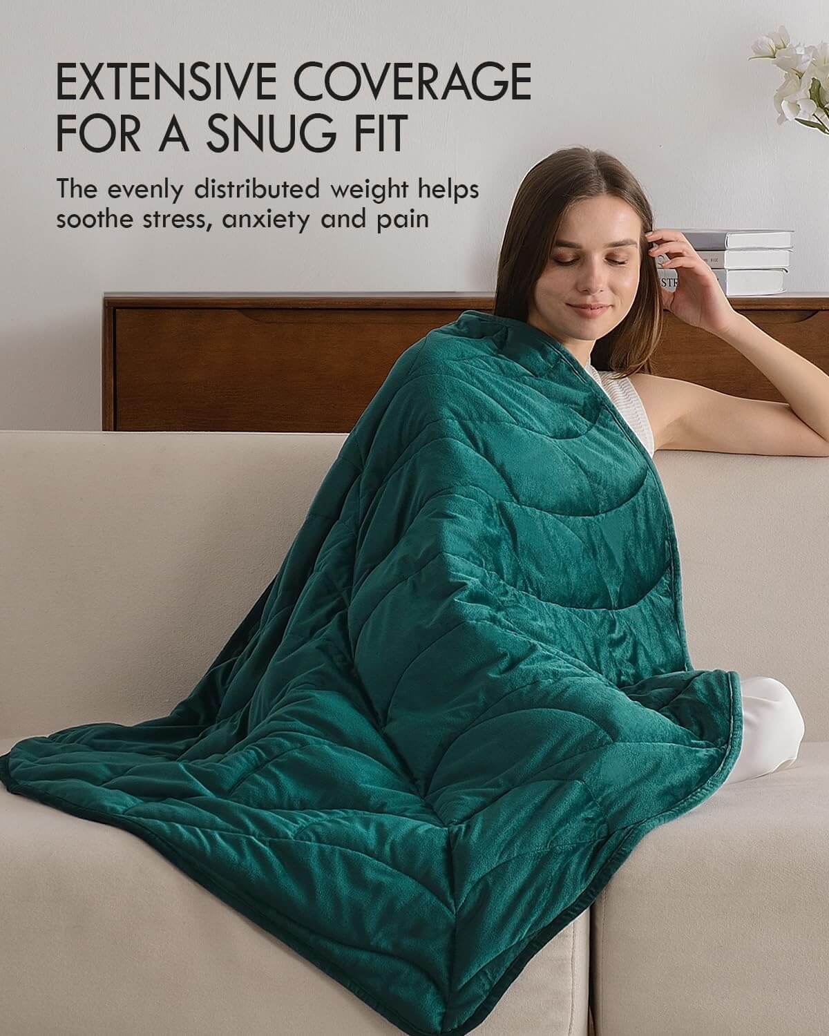 Luxury Crystal Velvet Weighted Lap Blanket